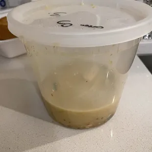 Normal packaged curry in leakproof container