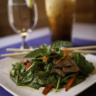 New Beef and Spinach Salad