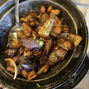 Savory eggplant and chicken