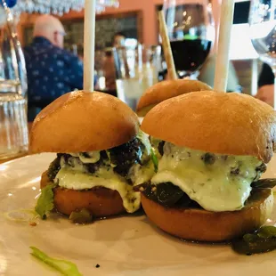 House Ground Beef & Bacon Sliders