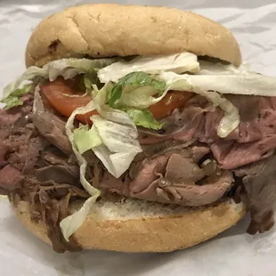 Hot roast beef