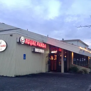 Front of restaurant.