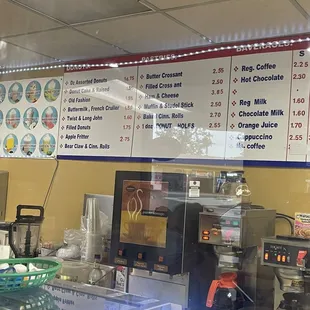 Donut menu