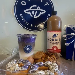 Pop up with Orbit! Orbit Vietnamese Coffee, Ube Mochi, Biscoff Peanut Butter Mochi Donuts