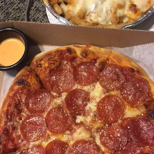 Pizza is super reasonable!! (And delicious) wayyy better than dominos.