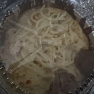 Did not ask for cheese on my spaghetti and why are my meatballs on here when I asked for them on the side?