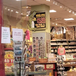 the store's interior