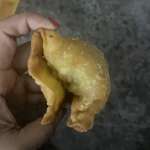 Half filled samosa. Stop ripping people off.