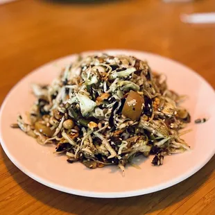 Tea Leaf Salad. Happy Hour serving size.