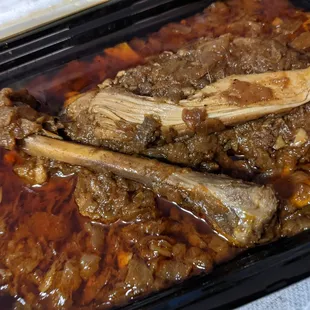 Deconstructed Chicken and shrimp biryani - the chicken