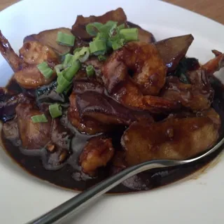 Garlic Shrimp & Eggplant