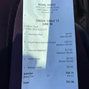 For the portions you receive and the price , I'll take it