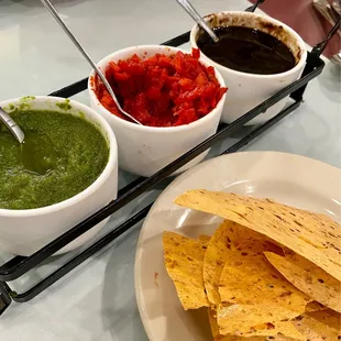 Greeted w/ papadam &amp; chutney