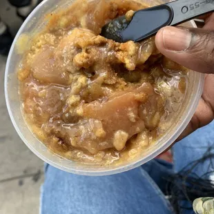 Apple cobbler garbage