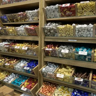 So many varieties of chocolates to choose from.