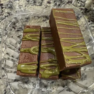 Dubai chocolate with pistachios