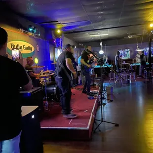 Live band! They have a stage and a dance floor!