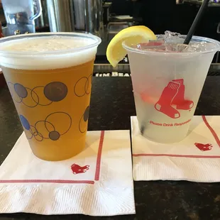 Must order SOX LEMONADE.....and the obligatory Sam Adams beer