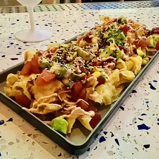 Ahi Tuna Wonton Nachos