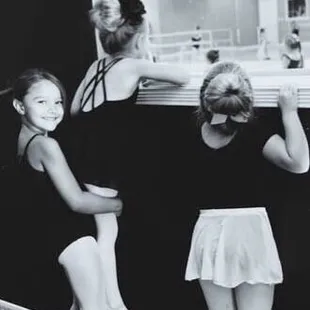 Trying to watch the big girls.