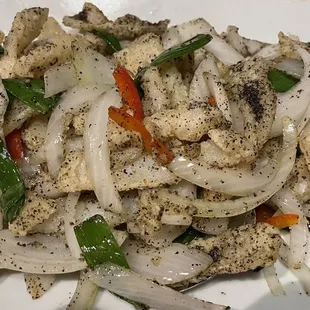 Sat and pepper calamari