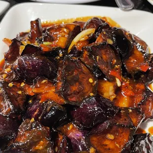 Omg eggplant garlic is so goood