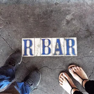 I loved how the street names and locations were labeled on the sidewalks!