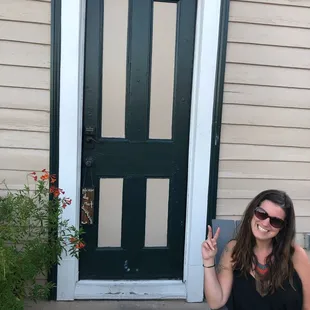 Outside the Storyville suite.