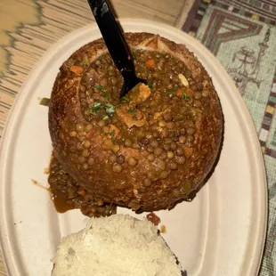 Chili in a Sourdough Bread Bowl $12.99