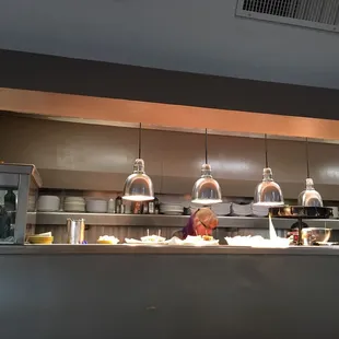 the kitchen