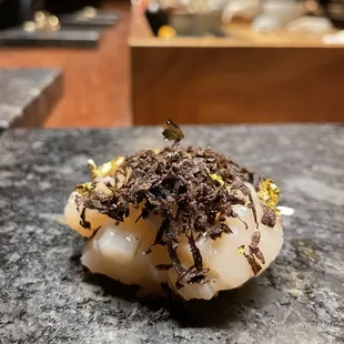 Scallop, Black Truffle and Sea Salt