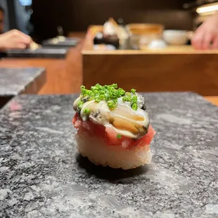 Oyster and Toro Tuna