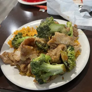 Broccoli and fried rice