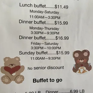Prices