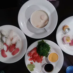 sushi and sashimi, food