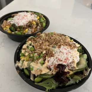 Poke bowls