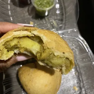 Veggie samosas
