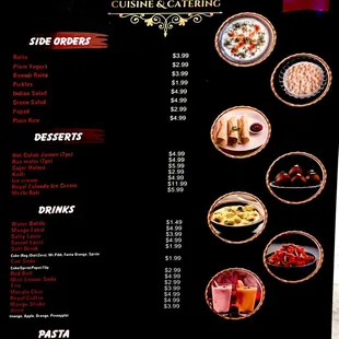 Food menu
