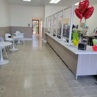 the inside of a coffee shop