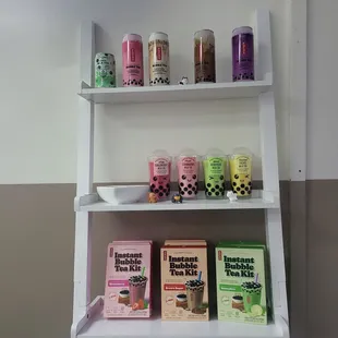 Fun Boba Related merch at RoyalTea Boba- Bought the Boba kit to make at home with the family!