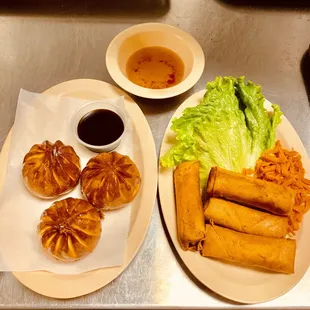 Fried bun vs egg rolls