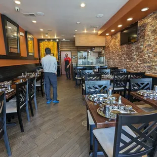 the dining area of a restaurant