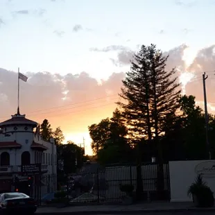 Patio view at Sunset
