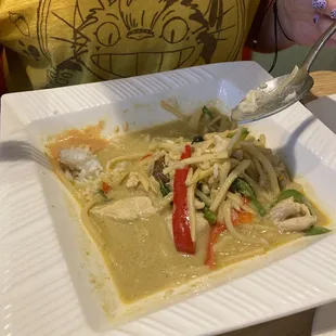 Chicken green curry