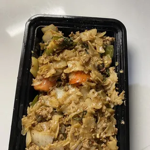 a meal in a plastic container