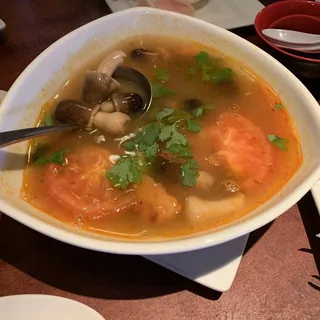 10. Tom Yahm Goong Soup Dinner