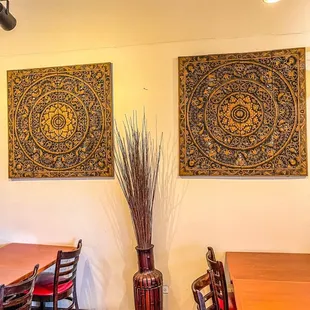 Interesting wood decorations