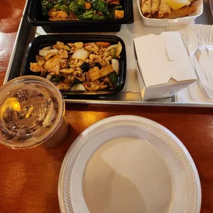 All plastic and Styrofoam