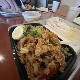 Basil Fried Rice with pork