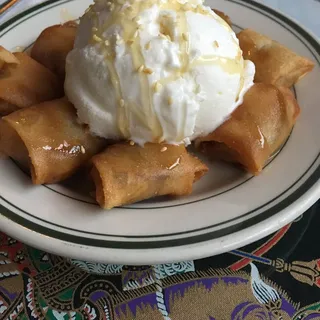 Fried Banana and Coconut Ice Cream